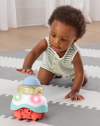 Baby Stack & Crawl 4-in-1 Crab Baby Crawl Toy, 