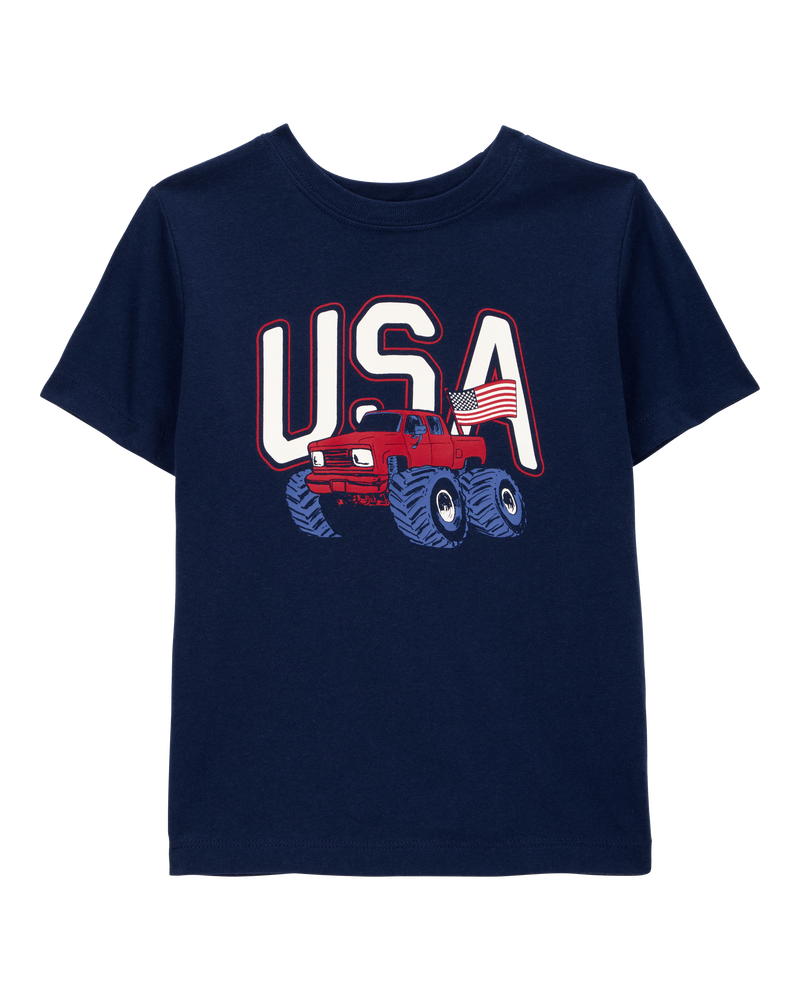 Toddler USA Monster Truck Graphic Tee, image 1 of 3 slides