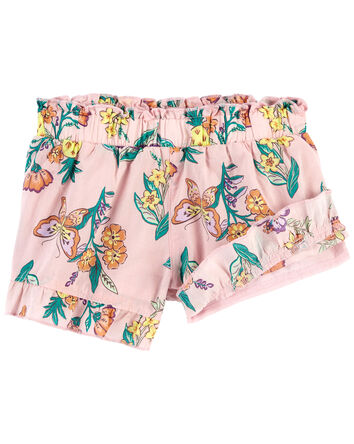 Baby Floral Poplin Shorts, 