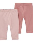 Pink - Baby 2-Pack PurelySoft Pants