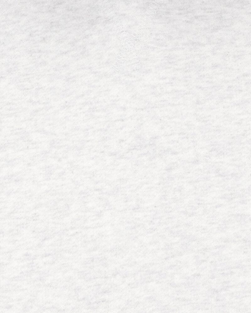Kid Hooded French Terry Short-Sleeve Tee - Grey, image 2 of 3 slides