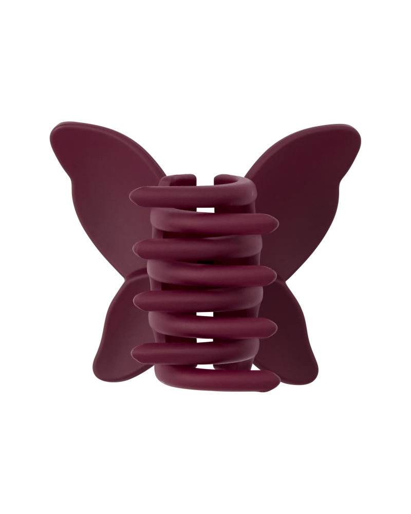 2-Pack Butterfly Hair Clips in Pink & Maroon, image 2 of 2 slides