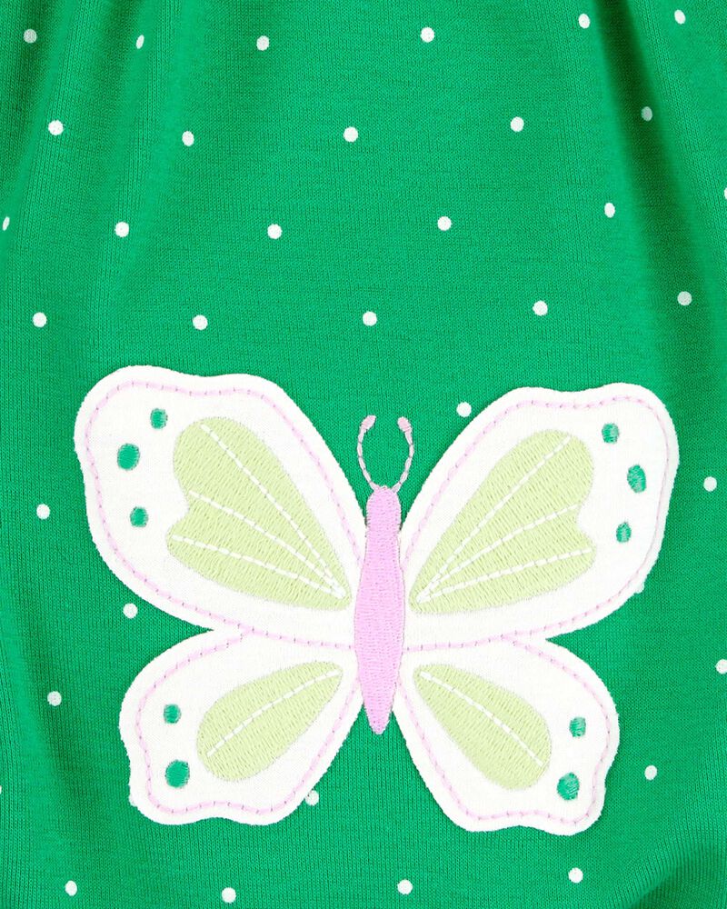 Baby Polka Dot Butterfly Snap-Up Romper, image 4 of 5 slides