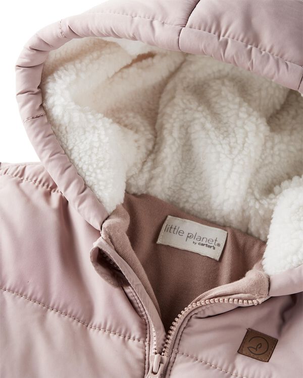 Baby Recycled Quilted Puffer One-Piece