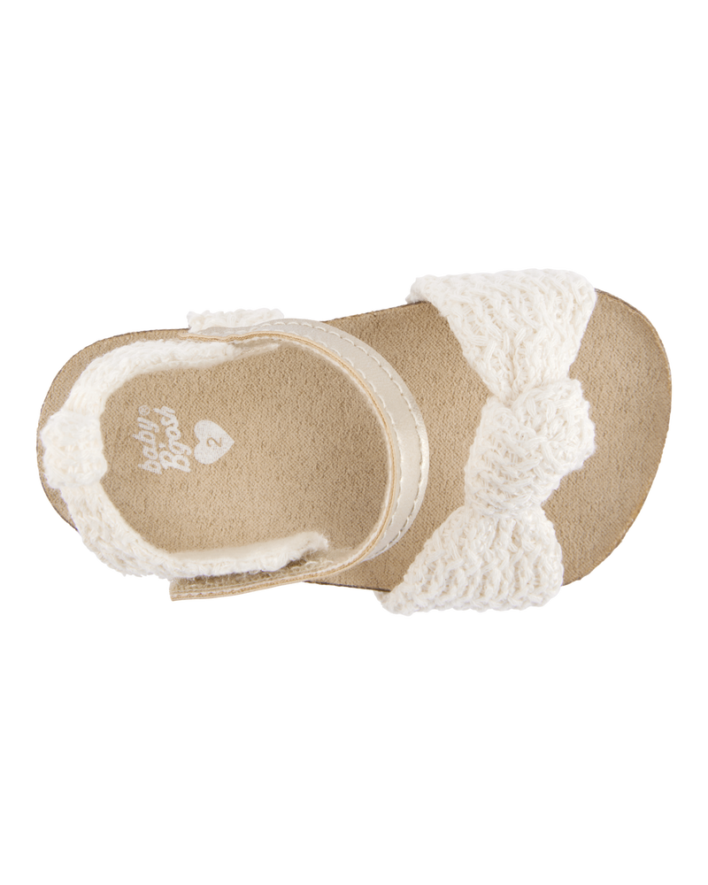 Baby Crochet Sandal - Gold, image 4 of 6 slides