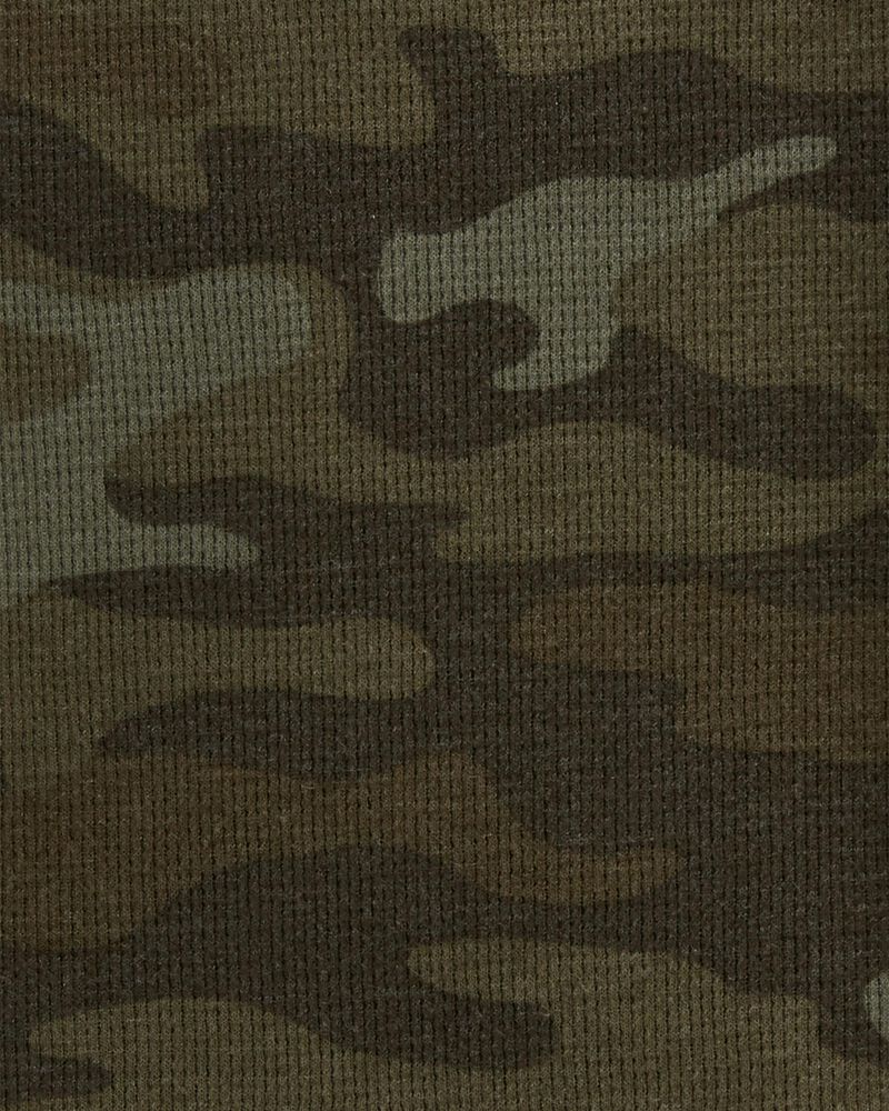 Baby Camo Waffle Thermal Tee, image 2 of 2 slides