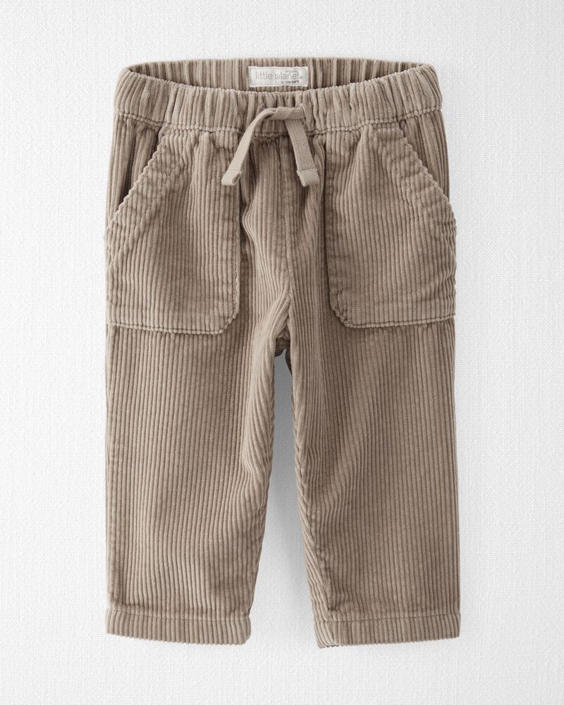 Baby Organic Cotton Corduroy Drawstring Pants, image 1 of 4 slides