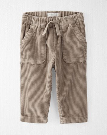 Baby Organic Cotton Corduroy Drawstring Pants, 