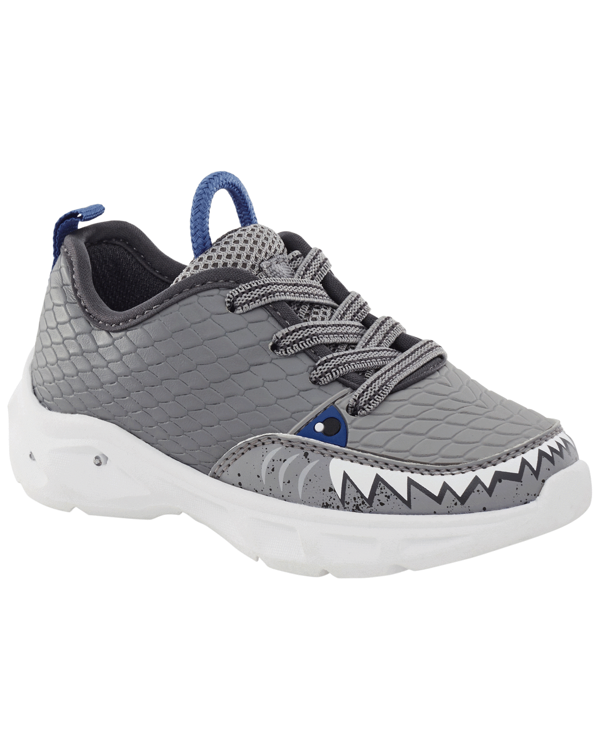 Grey Toddler Shark Light-Up Sneakers | carters.com