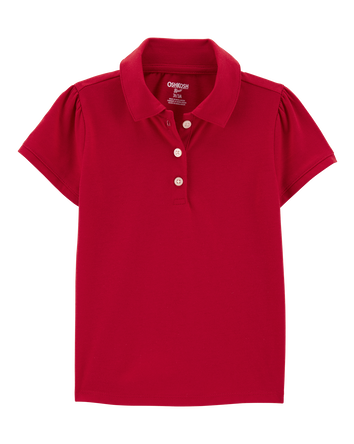 Toddler Pique Uniform Polo Shirt - Red, 
