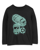 Toddler Recycle Truck Long-Sleeve Graphic Tee, image 1 of 3 slides