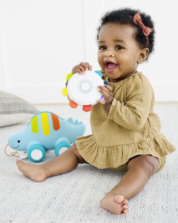 Baby Explore & More Dinosaur 3-in-1 Baby Musical Pull Toy, 