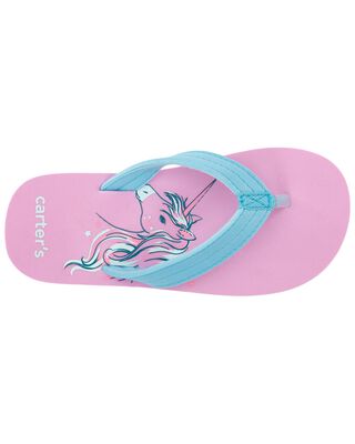 Purple Unicorn Flip Flops | carters.com