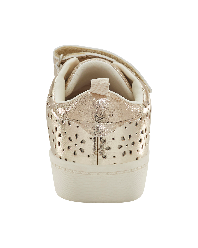 Toddler High-Top Glitter Sneakers - Gold, image 3 of 7 slides