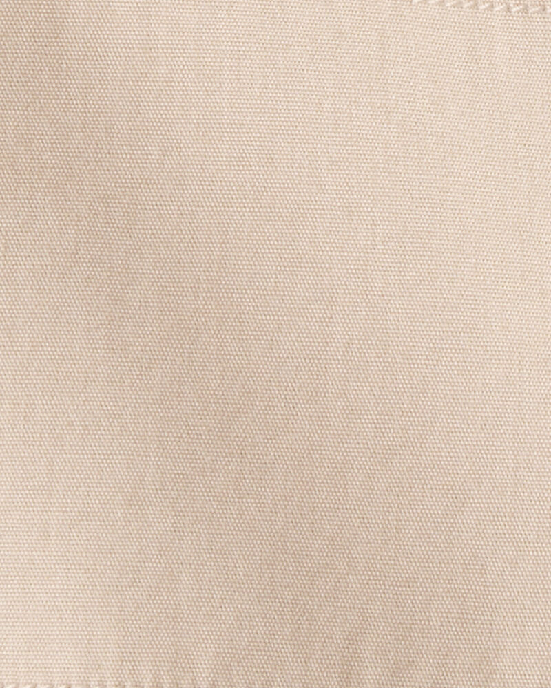 Baby Boy Cotton Pull-On Fashion Pants - Khaki, image 3 of 4 slides