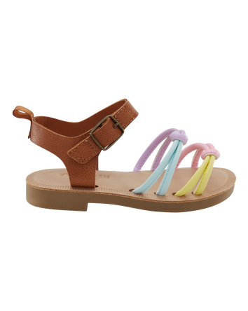Toddler Strappy Pastel Sandals, 