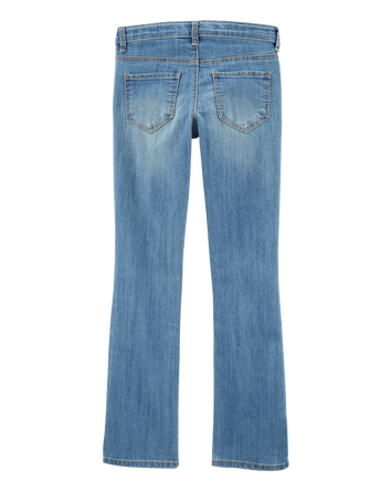 Kid Medium Blue Wash Boot-Cut Jeans, 