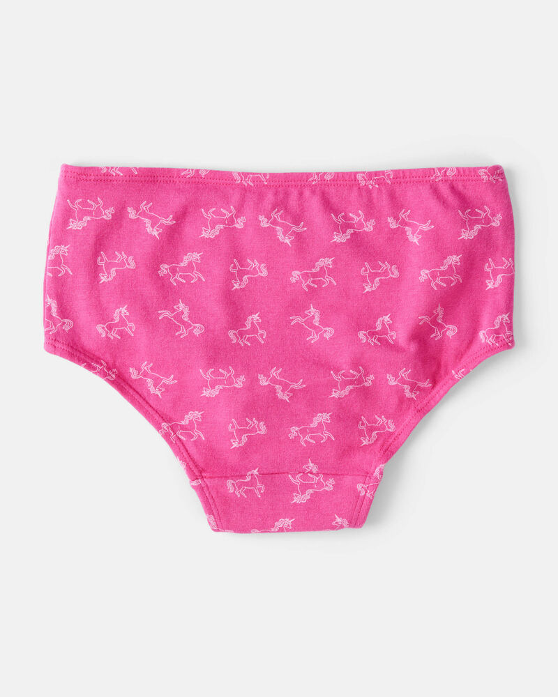 Kid 7-Pack Unicorn Brief Stretch Cotton Undies, image 2 of 3 slides