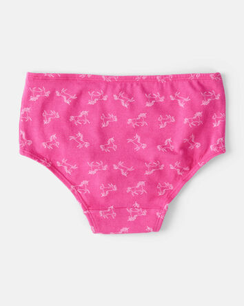 Kid 7-Pack Unicorn Brief Stretch Cotton Undies, 