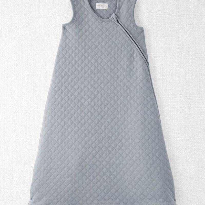 Heather Grey Baby Doubleknit Zip Wearable Blanket