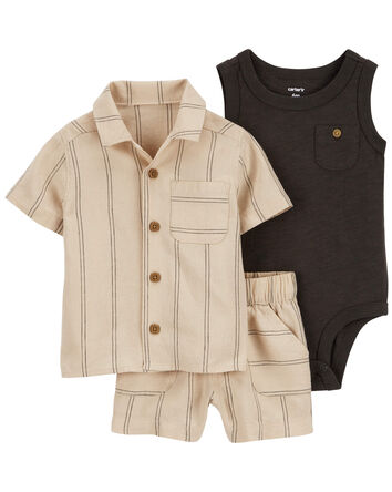 Baby 3-Piece LENZING™ ECOVERO™ Outfit Set, 