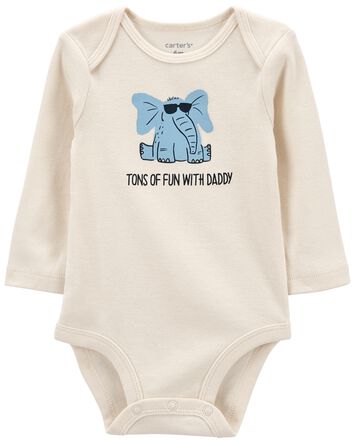 Baby Fun With Daddy Long-Sleeve Bodysuit, 