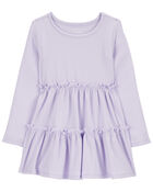 Toddler Tiered Ribbed Dress, image 1 of 4 slides