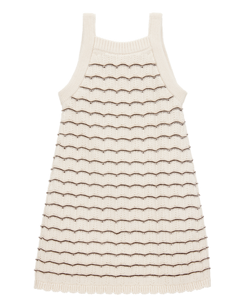 Toddler Striped Crotchet Knit Tank Dress, 