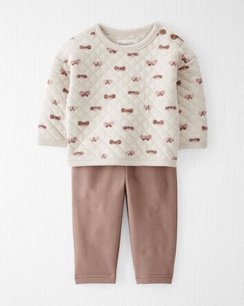 Baby 2-Piece Butterfly Top and Pant Set Made with Organic Cotton, 