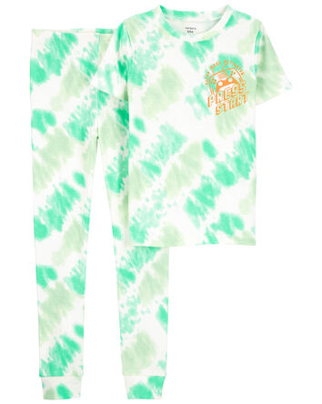 Kid 2-Piece Tie-Dye 100% Snug Fit Cotton Pajamas, 