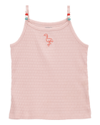 Baby Flamingo Ribbed Tank Top, image 1 of 4 slides