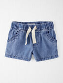 Spring Wash - Baby Organic Cotton Chambray Drawstring Shorts