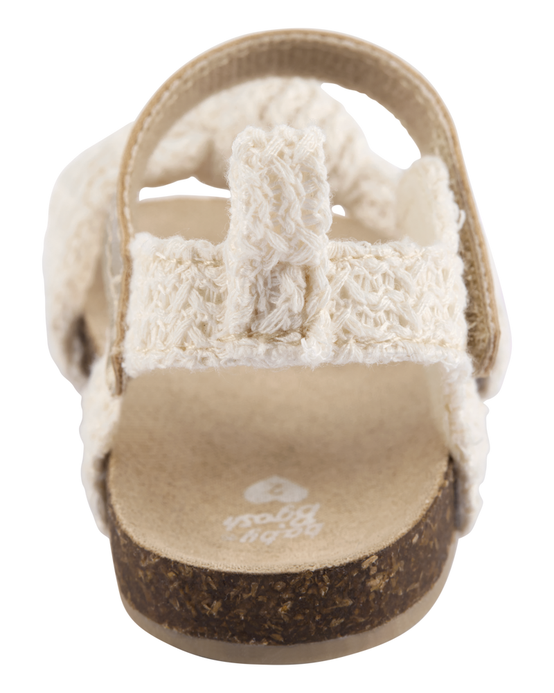 Baby Crochet Sandal - Gold, image 3 of 6 slides