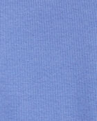 Baby Ribbed Eyelet-Hem Pants - Blue, image 3 of 5 slides