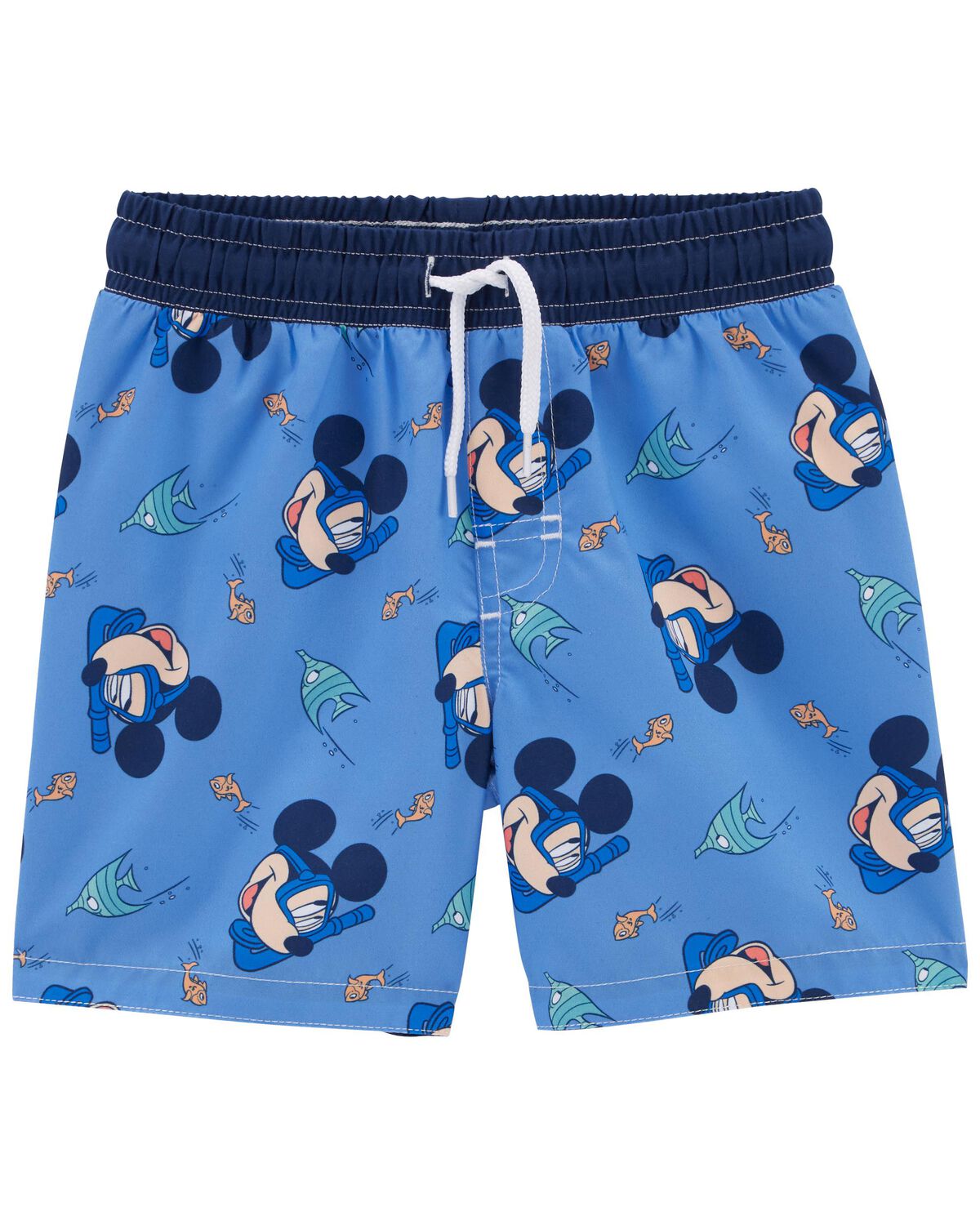 Blue Toddler Mickey Mouse Swim Trunks