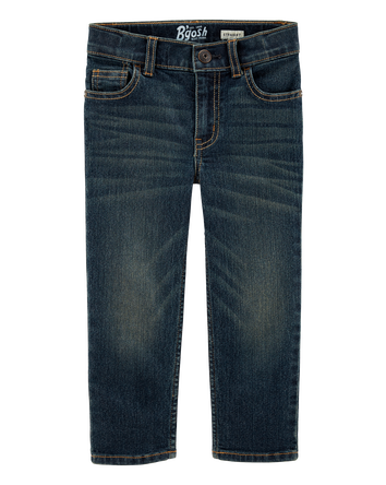 Toddler Faded Dark Wash Straight-Leg Jeans, 