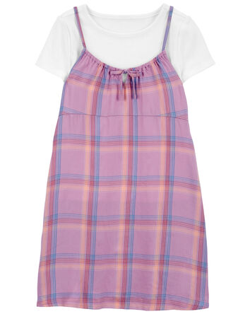 Kid Plaid 2-Piece Dress, 