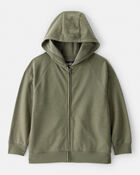 Boys Zip-Up Hoodie - Green, image 1 of 3 slides