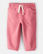 Baby Girl Cotton Pull-On Pants - Pink, image 1 of 4 slides