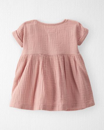 Baby Organic Cotton Gauze Dress, 