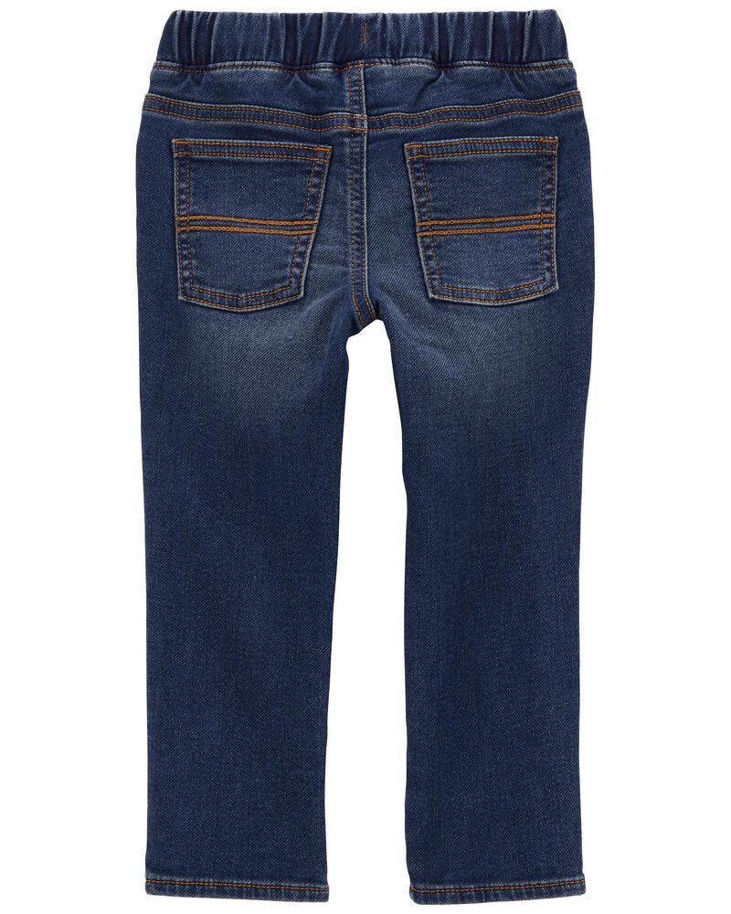 Toddler Pull-On Knit Denim Pants, image 2 of 4 slides