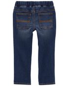 Toddler Pull-On Knit Denim Pants, image 2 of 4 slides