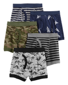 5-Pack Cotton Boxer Briefs Underwear, image 1 of 2 slides