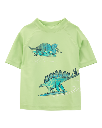 Toddler 2-Piece Dinosaur Rashguard & Swim Trunk Set, 