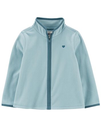 Toddler Embroidered Microfleece Full Zip Cozie, 