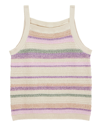 Kid Striped Sweater Knit Tank, 
