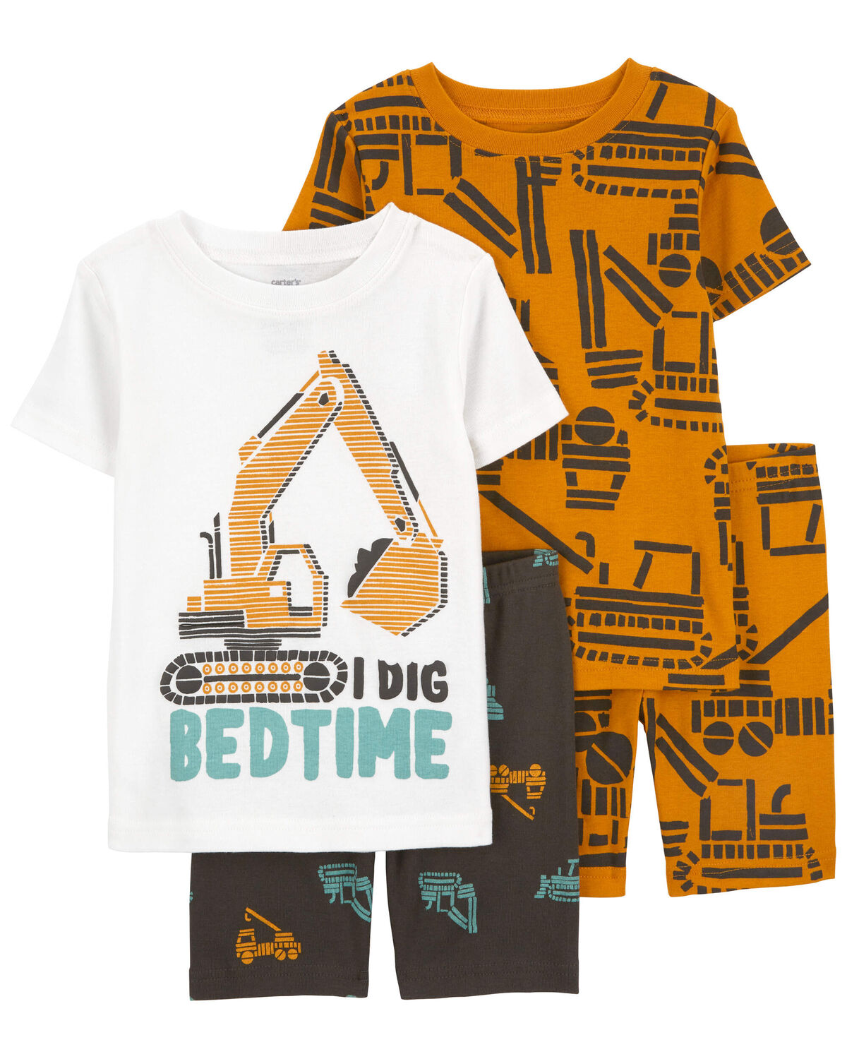Toddler 4-Piece 100% Snug Fit Cotton Pajamas