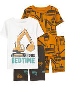 Multi - Toddler 4-Piece 100% Snug Fit Cotton Pajamas