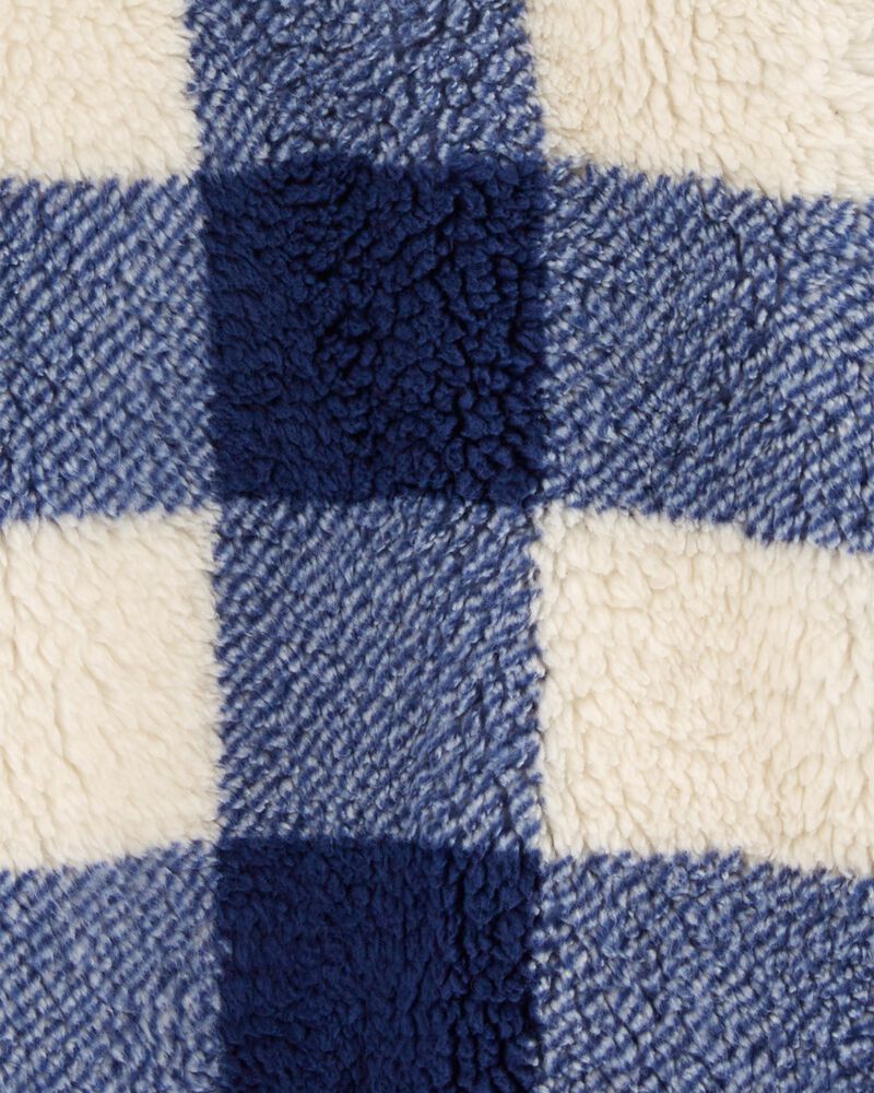 Kid Plaid Fleece Jacket, image 2 of 3 slides