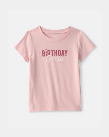 Toddler Girl 'Birthday Girlie' Graphic Tee - Pink, 